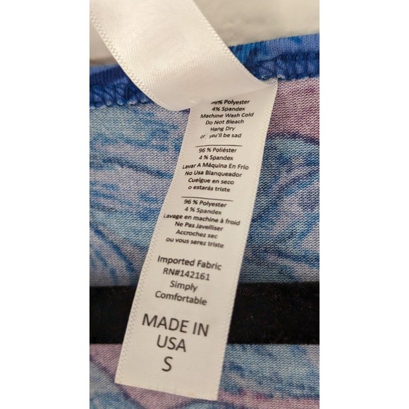 Lularoe Floral Perfect Tee Top Sz Small - Picture 3 of 6